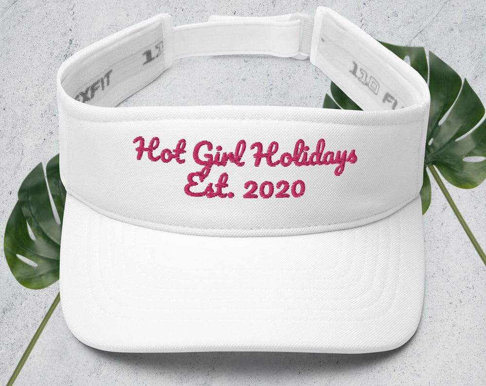 Hot Girl Holidays Visor